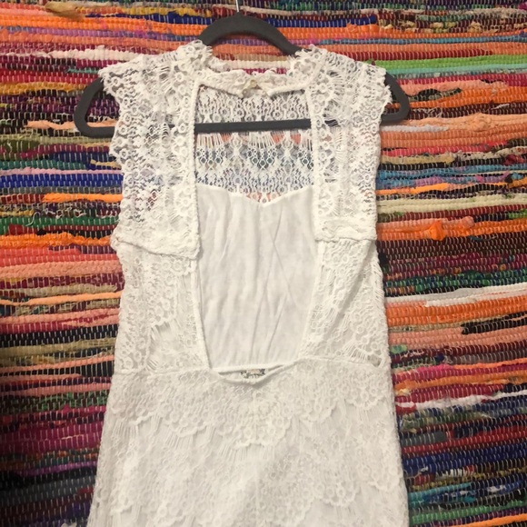 White Free People Mini Dress - Picture 2 of 5